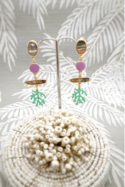 Boucles d'oreille originale de fabrication artisanale  Aniki bijoux