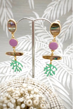 Boucles d'oreille originale de fabrication artisanale  Aniki bijoux