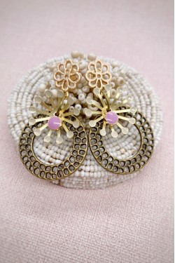 Boucles d'oreille originale de fabrication artisanale  Aniki bijoux