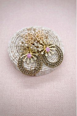 Boucles d'oreille originale de fabrication artisanale  Aniki bijoux