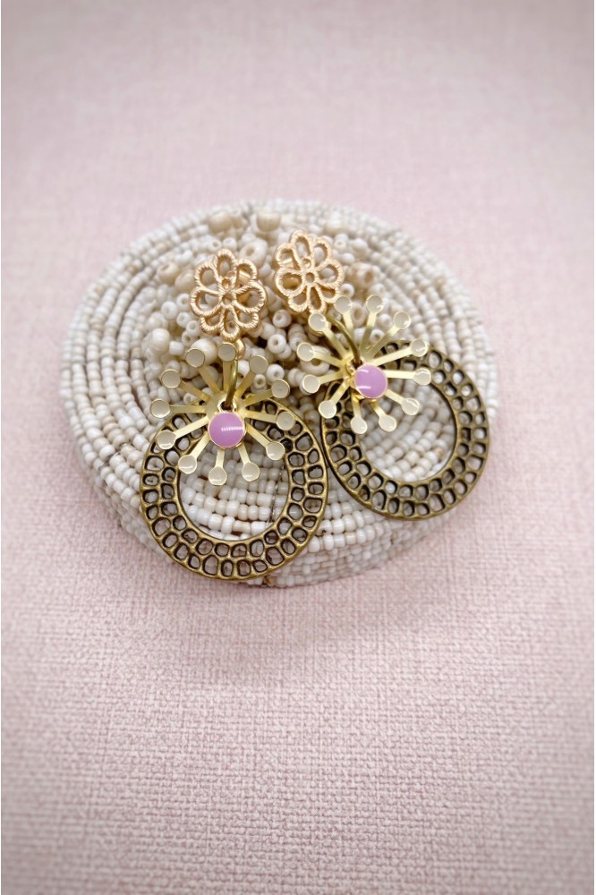 Boucles d'oreille originale de fabrication artisanale  Aniki bijoux