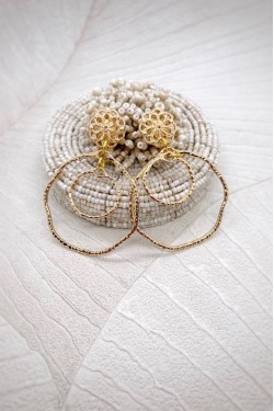 Boucles d'oreille originale de fabrication artisanale  Aniki bijoux