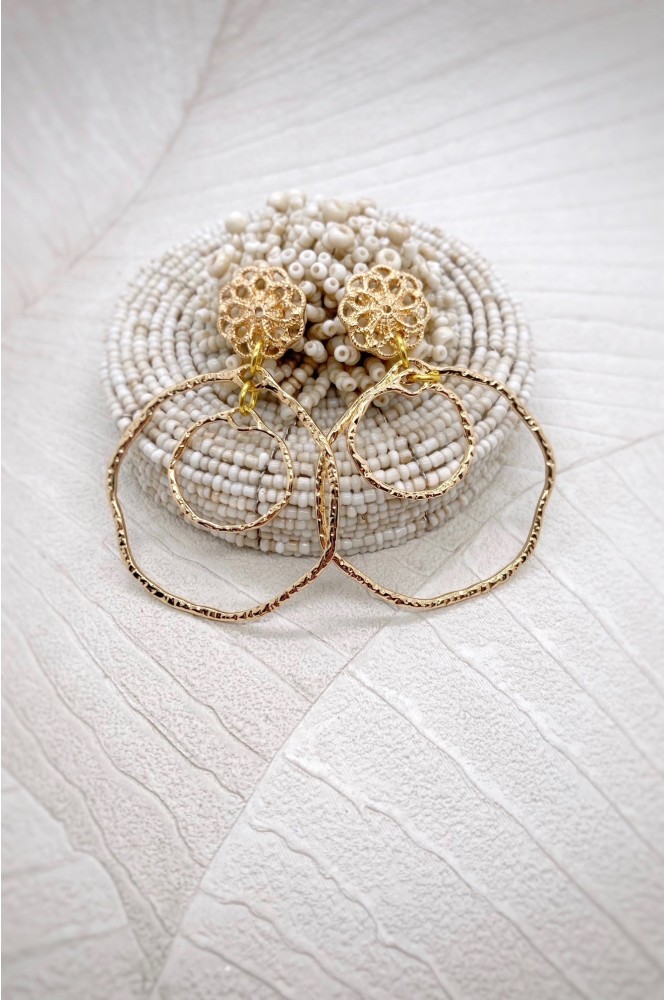 Boucles d'oreille originale de fabrication artisanale  Aniki bijoux