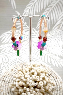 Boucles d'oreille originale de fabrication artisanale  Aniki bijoux