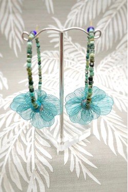 Boucles d'oreille originale de fabrication artisanale  Aniki bijoux