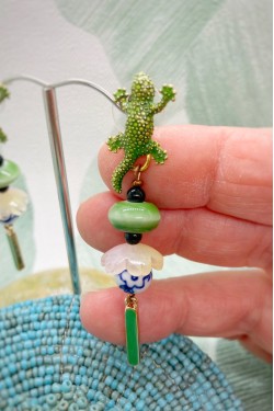 Boucles d'oreille originale de fabrication artisanale  Aniki bijoux