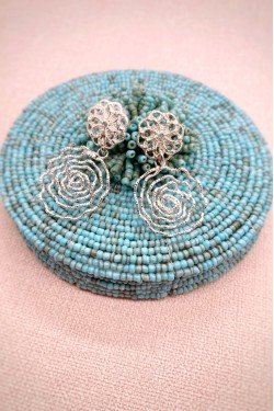 Boucles d'oreille originale de fabrication artisanale  Aniki bijoux