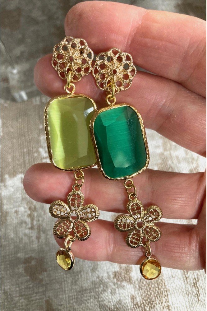 Boucles d'oreille originale de fabrication artisanale  Aniki bijoux