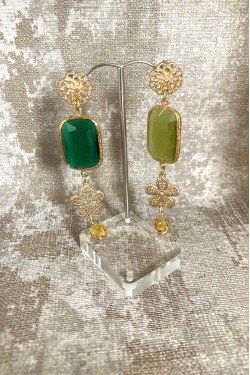 Boucles d'oreille originale de fabrication artisanale  Aniki bijoux