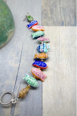 Bracelet aux couleurs lumineuses création Aniki Bijoux