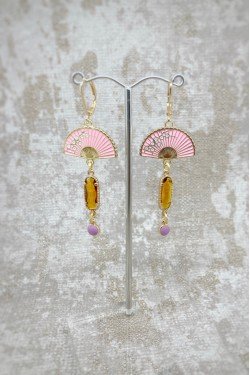 Boucles d'oreille originale de fabrication artisanale  Aniki bijoux