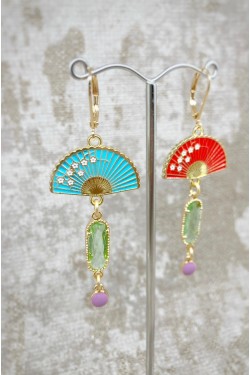 Boucles d'oreille originale de fabrication artisanale  Aniki bijoux