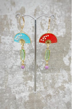 Boucles d'oreille originale de fabrication artisanale  Aniki bijoux