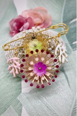 Broche originale de fabrication artisanale, Aniki bijoux