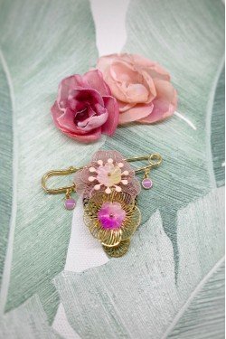 Broche originale de fabrication artisanale, Aniki bijoux