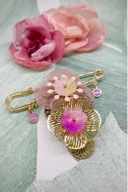 Broche originale de fabrication artisanale, Aniki bijoux