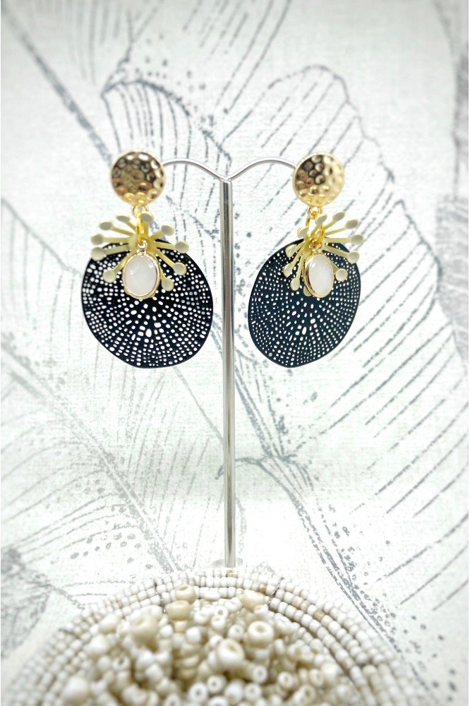 Boucles d'oreille originale de fabrication artisanale  Aniki bijoux