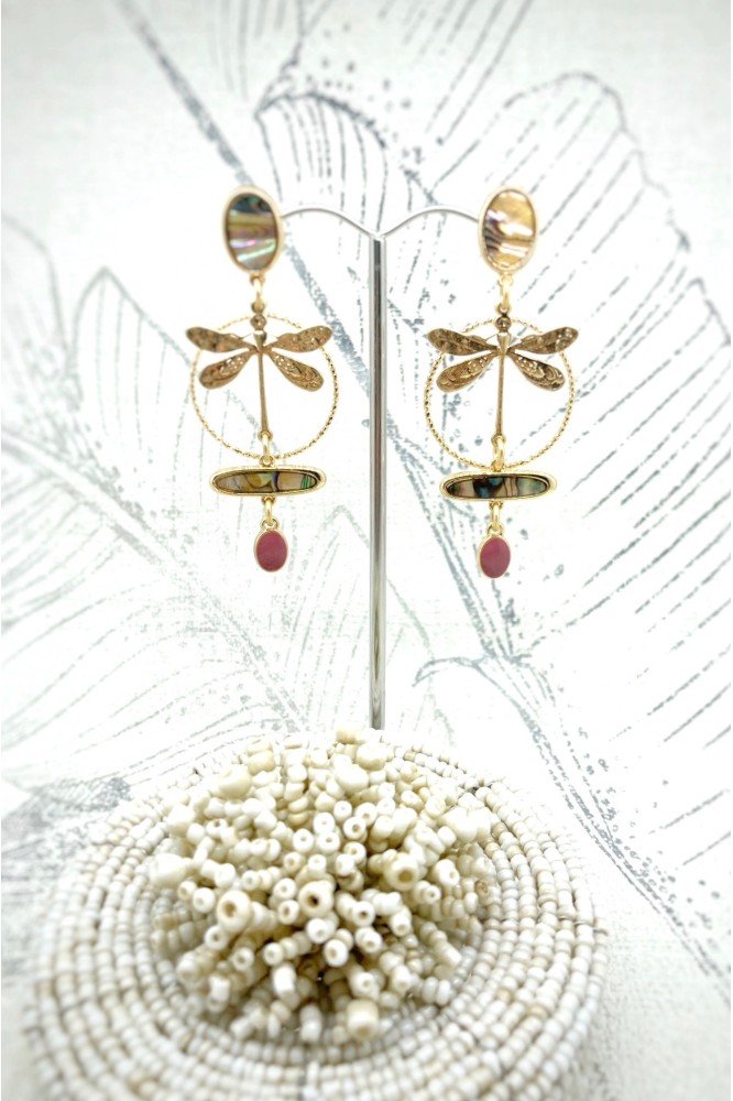 Boucles d'oreille originale de fabrication artisanale  Aniki bijoux