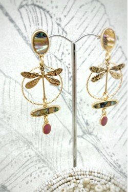 Boucles d'oreille originale de fabrication artisanale  Aniki bijoux