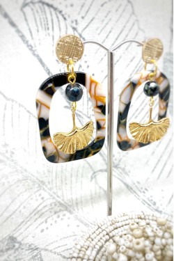 Boucles d'oreille originale de fabrication artisanale  Aniki bijoux