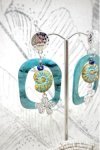 Boucles d'oreille originale de fabrication artisanale  Aniki bijoux
