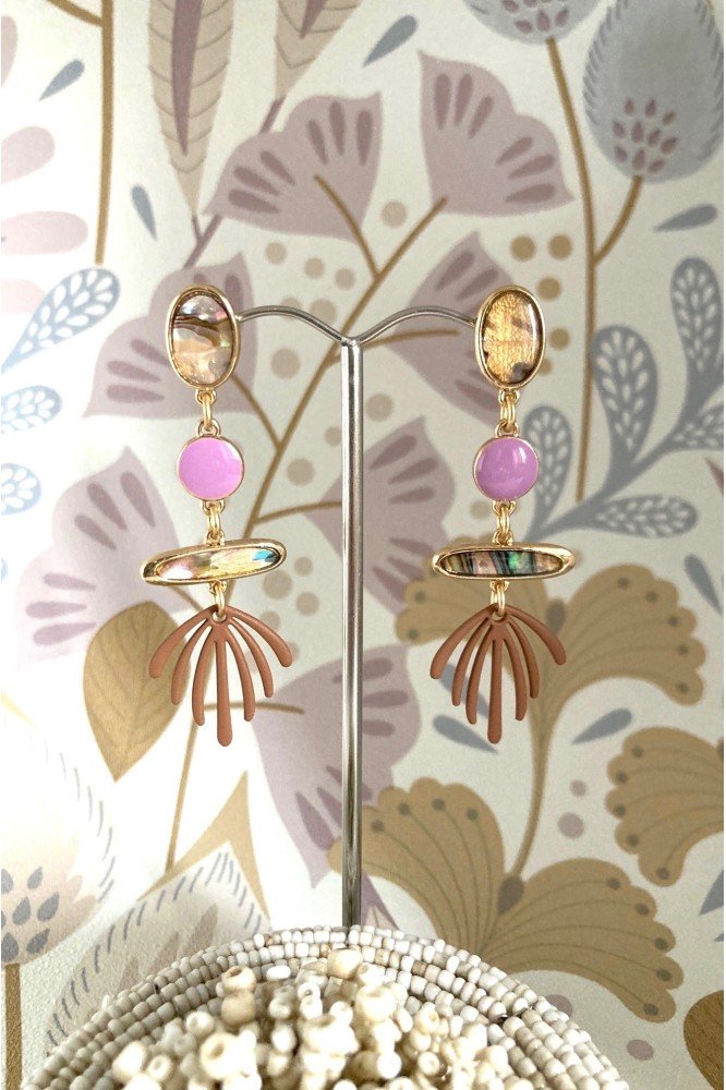 Boucles d'oreille originale de fabrication artisanale  Aniki bijoux