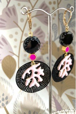 Boucles d'oreille originale de fabrication artisanale  Aniki bijoux