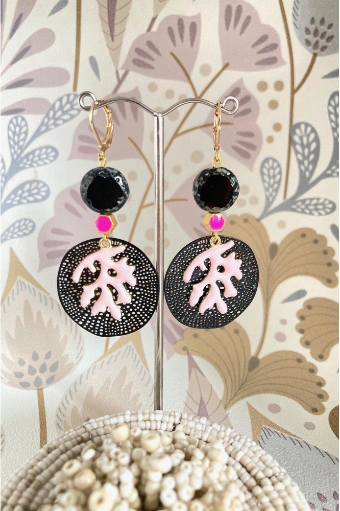 Boucles d'oreille originale de fabrication artisanale  Aniki bijoux