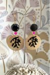Boucles d'oreille originale de fabrication artisanale  Aniki bijoux