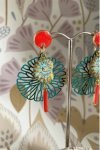 Boucles d'oreille originale de fabrication artisanale  Aniki bijoux