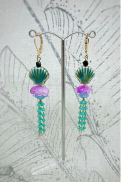 Boucles d'oreille originale de fabrication artisanale  Aniki bijoux