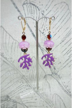 Boucles d'oreille originale de fabrication artisanale  Aniki bijoux