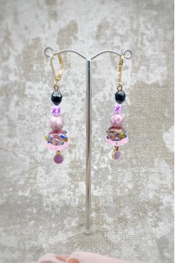 Boucles d'oreille originale de fabrication artisanale  Aniki bijoux