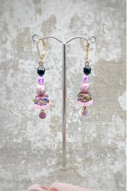 Boucles d'oreille originale de fabrication artisanale  Aniki bijoux