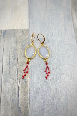 Boucles d'oreille originale de fabrication artisanale  Aniki bijoux