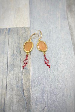 Boucles d'oreille originale de fabrication artisanale  Aniki bijoux