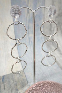 Boucles d'oreille originale de fabrication artisanale  Aniki bijoux