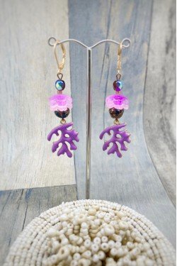 Boucles d'oreille originale de fabrication artisanale  Aniki bijoux