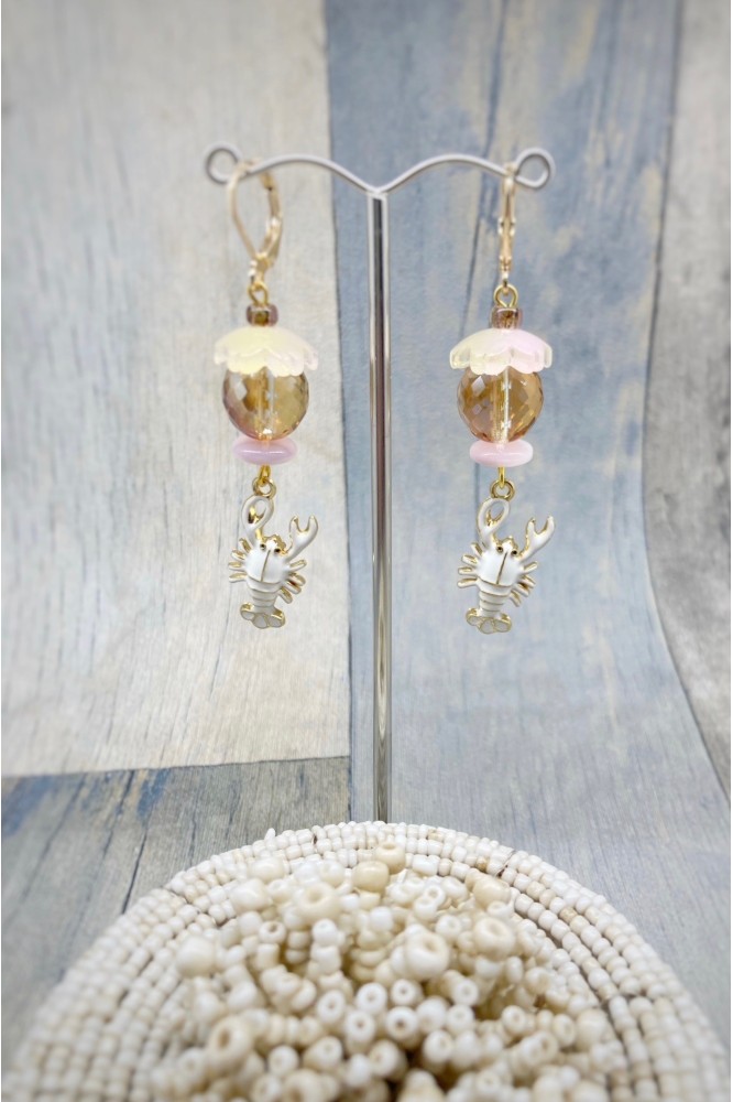 Boucles d'oreille originale de fabrication artisanale  Aniki bijoux