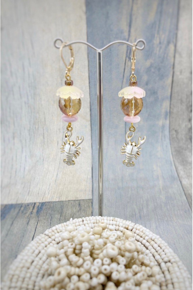 Boucles d'oreille originale de fabrication artisanale  Aniki bijoux