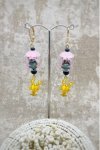 Boucles d'oreille originale de fabrication artisanale  Aniki bijoux
