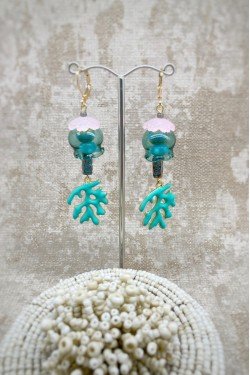 Boucles d'oreille originale de fabrication artisanale  Aniki bijoux