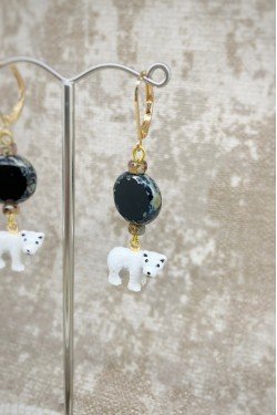 Boucles d'oreille originale de fabrication artisanale  Aniki bijoux