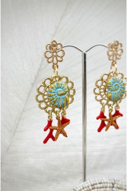 Boucles d'oreille originale de fabrication artisanale  Aniki bijoux