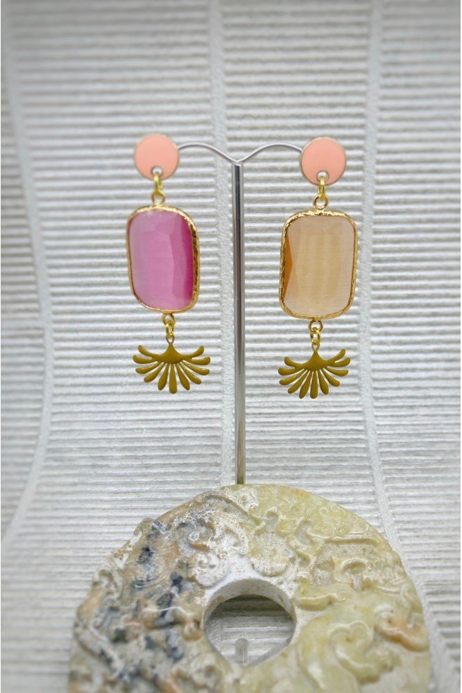 Boucles d'oreille originale de fabrication artisanale  Aniki bijoux