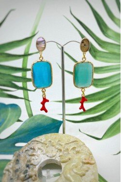 Boucles d'oreille originale de fabrication artisanale  Aniki bijoux