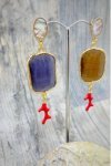 Boucles d'oreille originale de fabrication artisanale  Aniki bijoux