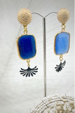 Boucles d'oreille originale de fabrication artisanale  Aniki bijoux