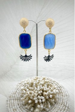 Boucles d'oreille originale de fabrication artisanale  Aniki bijoux