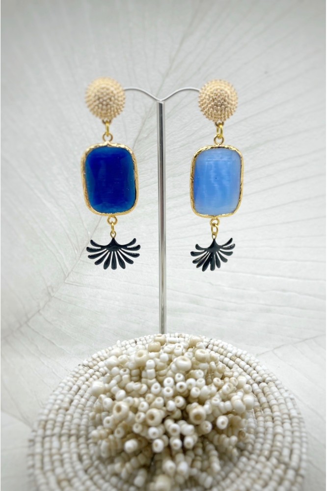 Boucles d'oreille originale de fabrication artisanale  Aniki bijoux